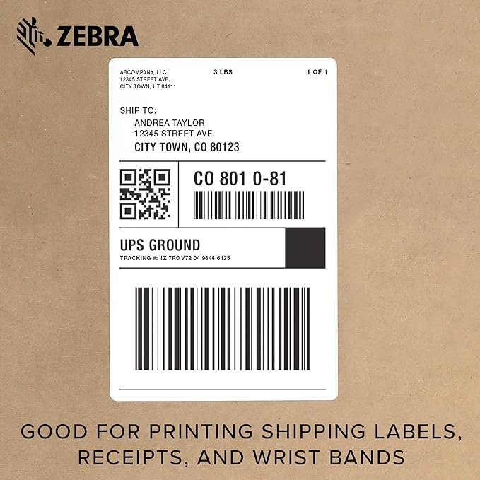 ZEBRA GK420d Direct Thermal Desktop Monochrome Printer Print Width of 4 in USB Serial and Parallel Port Connectivity GK42-202510-000