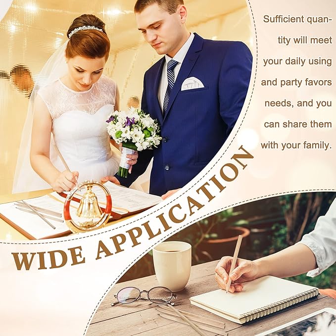 Fumete 260 Pieces Wooden Pencils Bulk No Eraser Hexagonal HB Graphite Unsharpened Natural Wood Pencils Without Erasers for Classroom School Home Office Drawing Sketching Learning