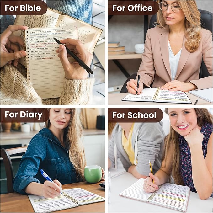 Lined Spiral Journal Notebook for Women & Men, 140 Pages, College Ruled Hardcover Notebook for Work & Note Taking, Journals for Writing, A5(6"x8") - Pink