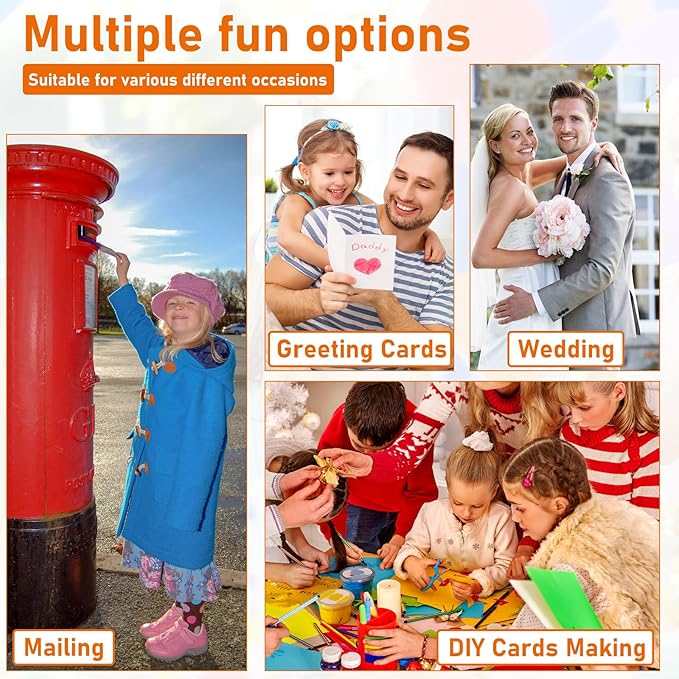 40 Sheets Cream Cardstock 8.5 x 11 Off White Paper, 200gsm Premium Craft Paper Card Stock for DIY Cards Making, Wedding Invitations, Greeting Card, Bussine Cards, Menus, Birthday