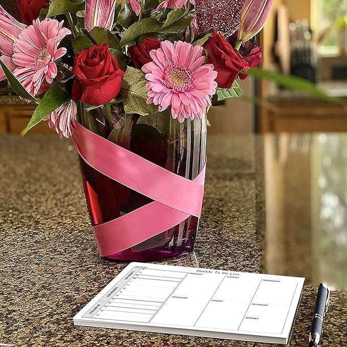 Weekly TO DO List Notepads (2 Pack, 50 Pages Each) Task Pad Planner w/Daily Checklist, Priority ToDo & Note Sections. Desk Notebook Pad to Organize Office. 8.5 X 5.5, A5 Sheets. Made in the USA.