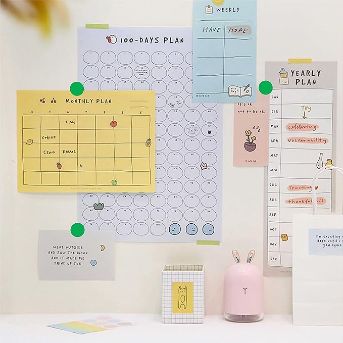 PARLAIM 4000PCS 3/4" Round Color Coding Dot Stickers, 0.75 inch 4 Color Circle Labels Dispenser Box for Home Garage Sale (Light Green Blue Yellow Red)