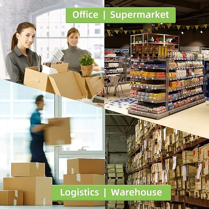 Compatible 2-1/4" x 4" Direct Thermal Labels Replacement for Barcodes Postage Address Shipping Compatible with Rollo & Zebra Desktop Printers Adhesive & Perforated (12 Rolls, 350 Labels/Roll)