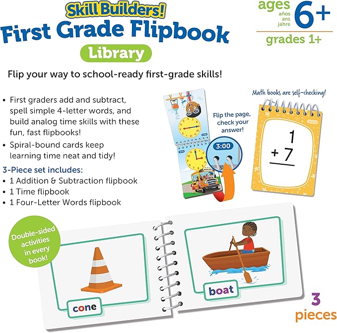 Skill Builders! First Grade Flipbook Library