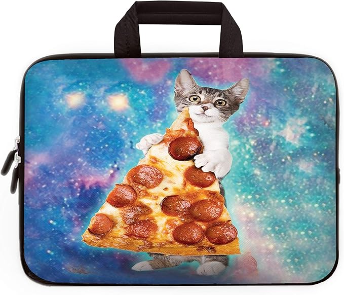 11 11.6 12 12.1 12.5 inch Laptop Carrying Bag Chromebook Case Notebook Ultrabook Bag Tablet Cover Neoprene Sleeve for Apple MacBook Air Samsung Google Acer HP DELL Lenovo Asus (Cute Cat)