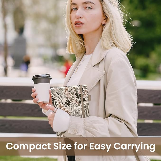 Lined Journal Notebook for Women & Men, Hardcover Leather Journal for writing, A5 College Ruled Notebook for Work & Note Taking, Perfect for Office School Home Supplies, 160 Pages, Magical Forest