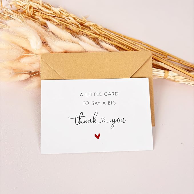 48 Pack Thank You Cards with Envelopes & Stickers, 4×6 Cute Blank Greeting Cards for Baby Shower & Wedding,Boxed Bulk Thank You Notes for Graduation Teachers Business Coworker Employee Appreciation