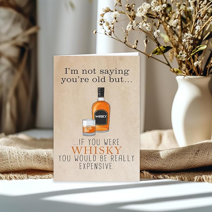 Funny Birthday Cards for Men, Gifts for 40th 50th 60th 70th 80th Mens Birthday Ideas, Dad Bday Cards, Gifts for Him