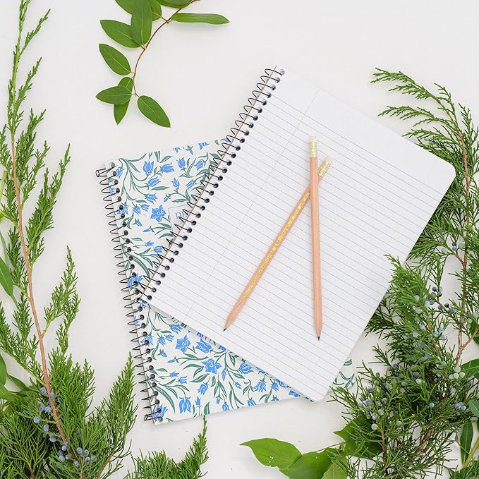 Decomposition Fairy Tale Forest College Ruled Spiral Notebook - 9.75 x 7.5 Journal with 160 Lined Pages - 100% Recycled Paper - Cute Notebooks for School Supplies, Home & Office - Made in USA