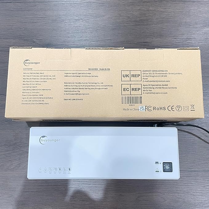 Laminator, 4 in 1 Laminator Machine with 40 Laminating Sheets, A4 Laminating Machine Hot & Cold with Paper Trimmer & Corner Rounder, 9-Inch Personal Thermal Laminator for Home School Office