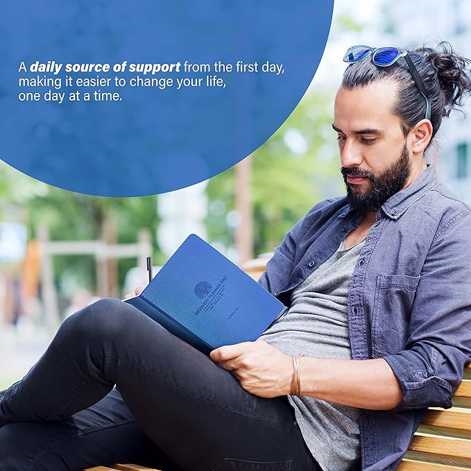 Daily Recovery Planner Pro - Sobriety Gifts for Women & Men, Ideal with 12 Steps and 12 Traditions of Alcoholics Anonymous Programs, Drug Addiction Recovery Gifts - Standard A5 Size