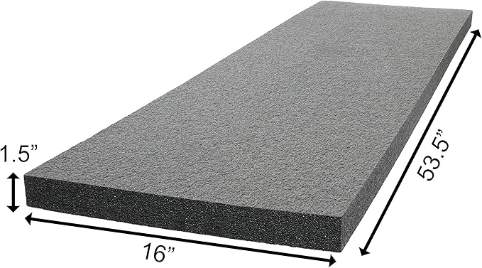 Case Club Customizable Polyethylene/Polyurethane/Convoluted Foam 54 x 16 Inches