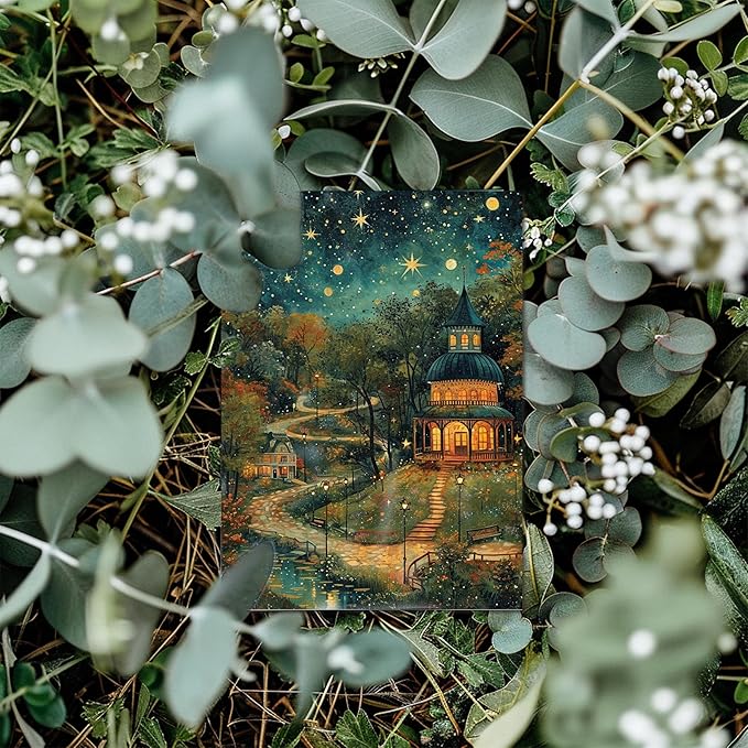 Blank Cards with Envelopes All Occasion,Whimsical Watercolor illustration Design Blank Greeting Cards 4x6,40Pack -Blank Greeting Cards,Note Cards with Matching Peel-and-Seal Rustic Envelopes