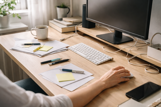 Why Your Desk Feels Messy Even When It’s Clean (And How to Fix It)