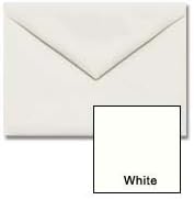 Cougar White 5-1/2-BAR (4-3/8-x-5-3/4) Envelopes 250-pk - 104 GSM (28/70lb Text) PaperPapers 4X5 Holds Paper Folded 4-Ways Invitation, Response and DIY Greeting Envelopes