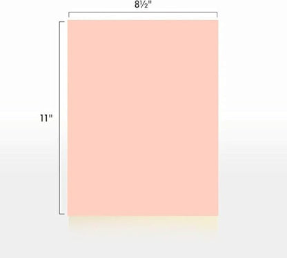 Colored Copy Paper, 20 LB 8.5 X 11, 500 Sheets (Peach)