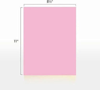 Colored Copy Paper, 20LB 8.5 X 11, 500 Sheets Per Ream (PINK)