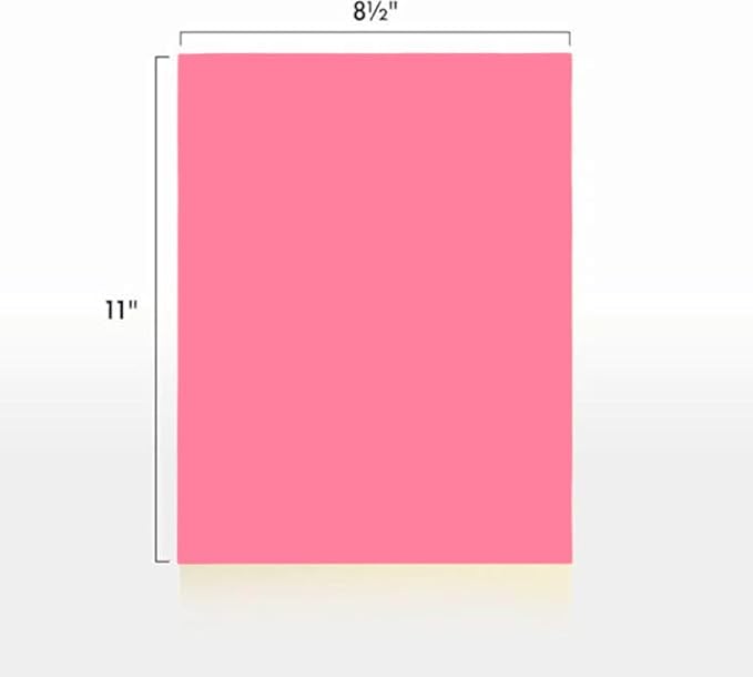 Colored Copy Paper, 20 LB 8.5 X 11, 500 Sheets (cherry)