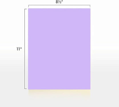 Colored Copy Paper, 20 LB 8.5 X 11, 500 Sheets (Lavender/orchid)
