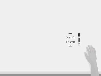 Amazon Basics 12-Pack Low-Odor Chisel Tip Dry Erase Whiteboard Markers, Black