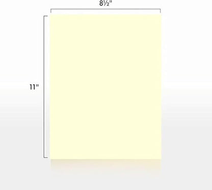 Colored Copy Paper, 20 LB 8.5 X 11, 500 Sheets (Ivory)