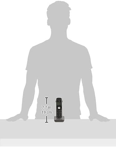 AT&T TL86009 Accessory Cordless Handset, Black/Silver | Requires an AT&T TL86109 Expandable Phone System to Operate