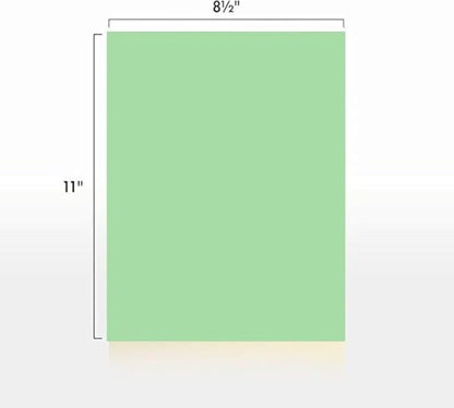Colored Copy Paper, 20 LB 8.5 X 11, 500 Sheets (Green)