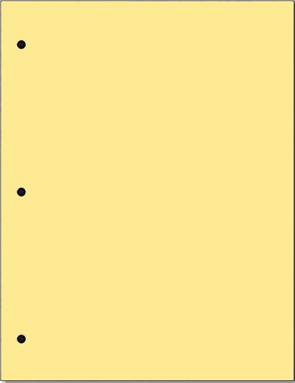 Copy And Printing Color Paper, 20 Lb. 3 Hole Punch 500 Sheets Per Ream. (Buff)