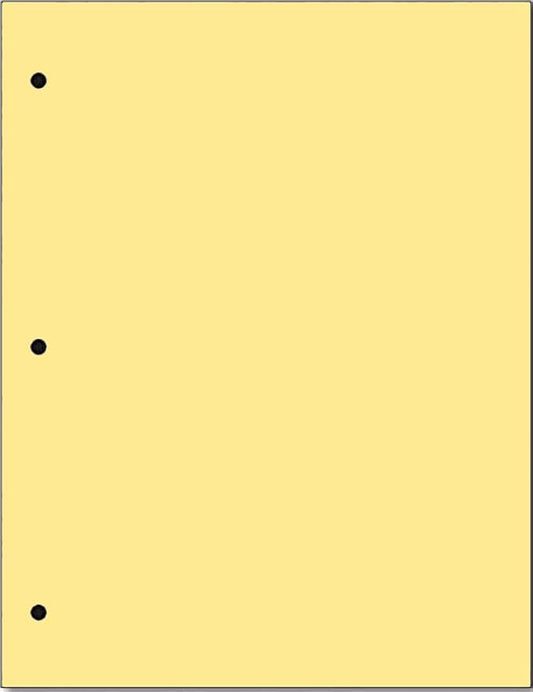 Copy And Printing Color Paper, 20 Lb. 3 Hole Punch 500 Sheets Per Ream. (Buff)
