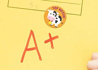 Sweetzer & Orange Teacher Reward Stickers – 1008 in 9 Designs, 1-Inch Motivational Sticker for Kids, Potty Training Reward and Teacher Supplies for Classroom