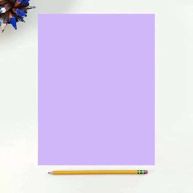Colored Copy Paper, 20 LB 8.5 X 11, 500 Sheets (Lavender/orchid)