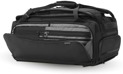 NOMATIC 40L Travel Bag- Convertible Duffel/Backpack, Carry-on Size for Airplane Travel, Everyday Use Laptop Bag, TSA Compliant Black Backpack