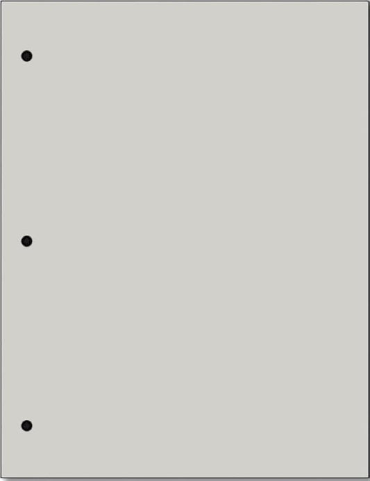 Copy And Printing Color Paper, 20 Lb. 3 Hole Punch 500 Sheets Per Ream. (Grey)