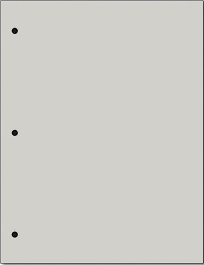 Copy And Printing Color Paper, 20 Lb. 3 Hole Punch 500 Sheets Per Ream. (Grey)