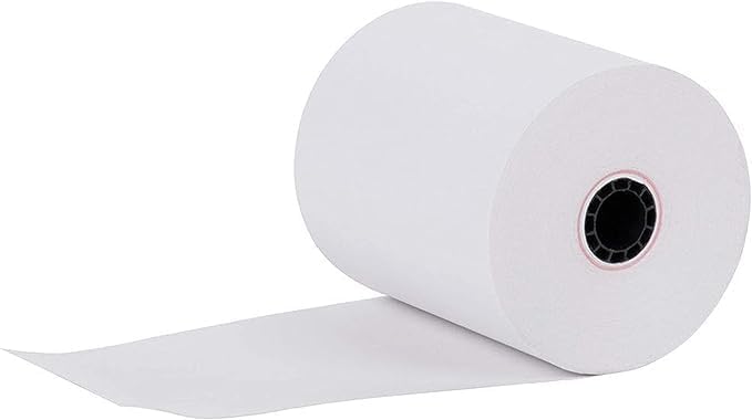 (4 Rolls) 3" x 150' 1 Ply Bond (Non –Thermal Kitchen Printer Paper) POS Receipt Cash Register For Star SP700 SRP275 SMP200 TMU200 MP500 NCR 2174 XR200 IMPACT Printers Requires Ribbons ERC30/34/38