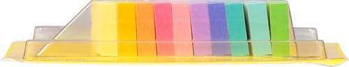 Post-it Page Markers, Assorted Bright Colors, 1/2 in x 2 in, 50 Markers/Pad, 10 Pads/Pack (670-10AB)