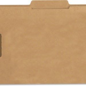 Smead Fastener File Folder, 2 Fasteners, Reinforced 2/5 -Cut Tab Right of Center Position, Guide Height, Letter Size, Kraft, 50 per Box (14880)