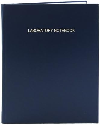 BookFactory Lab Notebook - 240 Pages (.25" Grid Format) 8" x 10" Blue Cover Section Sewn Hardbound Laboratory Notebook (LIRPE-240-SGR-A-LBT1)
