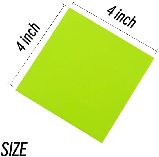 Early Buy Sticky Notes 6 Bright Color 6 Pads Self-Stick Notes 4 in x 4 in, 70 Sheets/Pad