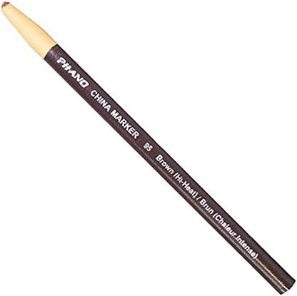 DIXON Industrial Phano Peel-Off China Marker Pencils, High Heat, Brown, 1 (00095)(Pack of 1)