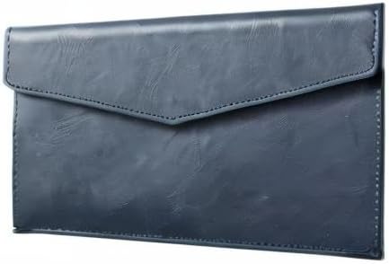 Kingjim 1994LU Nei Document Case, Envelope Size, Synthetic Leather, Leather, U, Navy