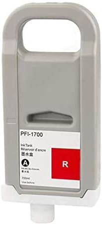 INK+ PFI 1700 Compatible Cartridge Pigment Replacement for Canon PFI-1700R 0783C001AA imagePROGRAF PRO-2000 PRO-4000 PRO-4000S PRO-6000S PRO-4100 PRO-4100S PRO-6000 Printers (Red, 700ML)