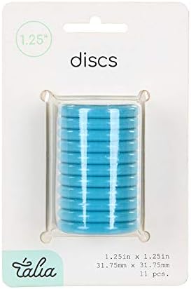 Talia Discbound Notebook - Discs (Energetic Turquoise, 1.25inch)