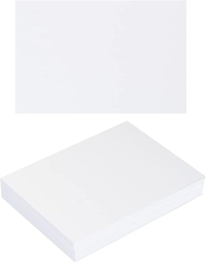 50 Sheets Blank Cardstock Paper 250 GSM Thick Heavy Cards Stock for DIY Art Projects, Card Making, Postcards, Greeting Cards, Birthday Party, Wedding Invitation (White, 4x6 inches)