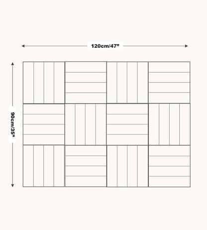 Large Cork Board Alternative - 12-Pack Felt Wall Tiles with Safe Removable Adhesive Tabs, Cork Wall Tiles Bulletin Board Home Office Essentials - Camel