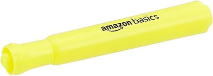 Amazon Basics Yellow Highlighters 12 Pack, Chisel Tip, Office and School Supplies