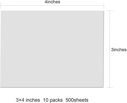 Transparent Sticky Notes Pad 3x4 Inch, Clear Sticky Notes for Books Message Reminder, Waterproof self-Adhesive Translucent Sticky Notes, 10 Packs 500 Sheets