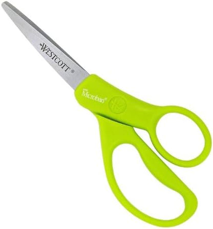 Westcott 7" Student Scissors for Kids 12-14 - Scissors for School or Crafting - Back to School Supplies - Color May Vary