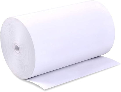 4 3/8 x 215 feet x 9 rolls CORELESS BPA Free Thermal Paper Rolls for Zebra QLn420 and Star TSP800 Mobile Thermal Receipt Printers. 65mm diameter