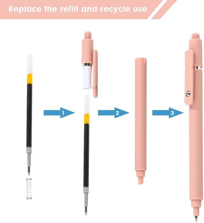 RIANCY Gel Pens, pens 5pcs 0.5mm Quick Dry black Ink Pens Fine Point Smooth Writing Pen High-End Series Pens Ballpoint for School Office Home Supplies, Gifts for Women and Men